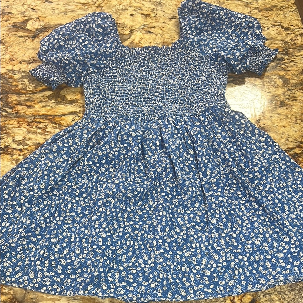 Tuckernuck Hyacinth House Blue Ditsy Floral Pai Mini Dress Size Small - Picture 3 of 8